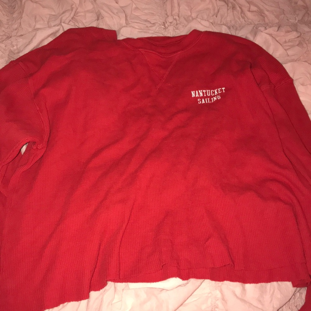 Brandy Melville cropped waffle long sleeve